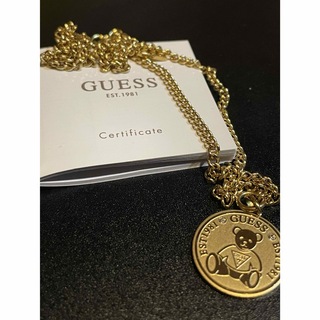 GUESS - GUESS VINTAGE BEAR Bear Coin Necklace ゲス