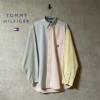 TOMMY HILFIGER - TOMMY HILFIGER トミーヒルフィガー 90s ストライプシャツ