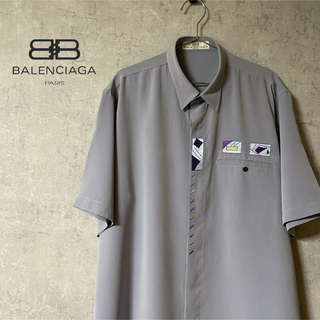 バレンシアガ(Balenciaga)の90年代 BALENCIAGA バレンシアガ ビンテージ ポリエステルシャツ(シャツ)