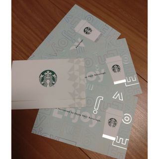 スターバックス(Starbucks)のスターバックスドリンクチケット　３枚(フード/ドリンク券)