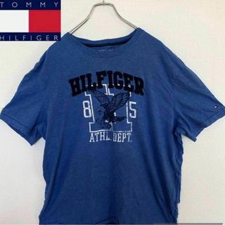 トミーヒルフィガー(TOMMY HILFIGER)のTOMMY HILFIGER 半袖Tシャツ　青　メンズXL トミーヒルフィガー(Tシャツ/カットソー(半袖/袖なし))