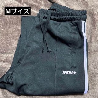 NERDY/ノルディ トラックパンツ サイドライン ブラック パープル(その他)