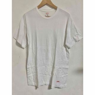 シュプリーム(Supreme)のSupreme x Hanes white Tee 2枚セット(Tシャツ/カットソー(半袖/袖なし))