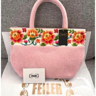 FEILER - 新品【フェイラー 】ハンドバッグ　ピンク　サニーガーデン　ショルダーバッグ　花柄