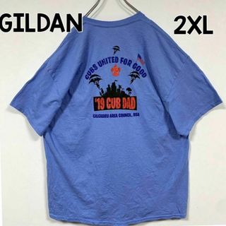 GILDANアメリカ合衆国　プリントロゴ半袖 シャツ 2XLサイズ(Tシャツ/カットソー(半袖/袖なし))