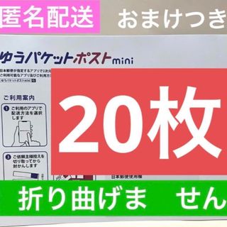 ゆうパケットポストミニ封筒 ゆうパケットポストmini封筒 20枚 匿名配送