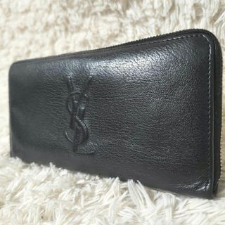 Saint Laurent - SAINT LAURENT カサンドラ レザー ラウンドファスナー 長財布