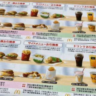 マクドナルド　株主優待券　2セット（2シート）(フード/ドリンク券)