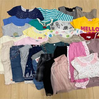 ユニクロ(UNIQLO)の女の子 まとめ売り 110 夏服(Tシャツ/カットソー)
