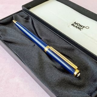 モンブラン(MONTBLANC)の未使用 モンブラン ボールペン ノブレス 青色 montblanc 廃盤(ペン/マーカー)