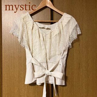 ミスティック(mystic)のmystic  ミスティック　フレンチ ヴィンテージレース ブラウス(シャツ/ブラウス(半袖/袖なし))