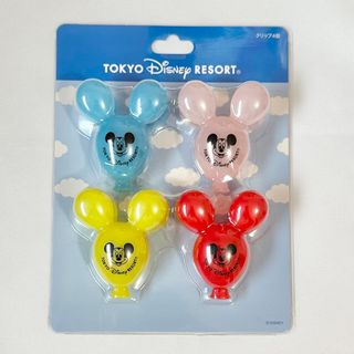 ディズニー(Disney)の<新品>ミッキー バルーン ダイカット クリップ4個 東京ディズニーリゾート(キャラクターグッズ)