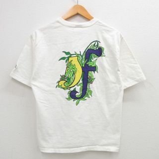 チャンピオン(Champion)のM★古着 チャンピオン champion 半袖 ビンテージ Tシャツ メンズ 00年代 00s sf コットン クルーネック 白 ホワイト 24may29 中古(Tシャツ/カットソー(半袖/袖なし))