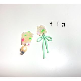 トゥデイフル(TODAYFUL)の№865  candy cracker＋ribbon(ピアス)