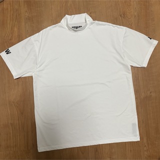 ジュンハシモト(junhashimoto)のtfw49 モックネック　半袖　Tシャツ　L ホワイト　junhashimoto(Tシャツ/カットソー(半袖/袖なし))