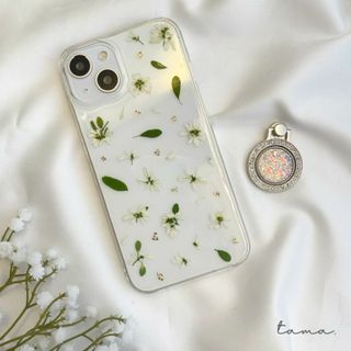 #064 全機種対応　スマホケース　ショルダー　ユーフォルビア　(iPhoneケース)