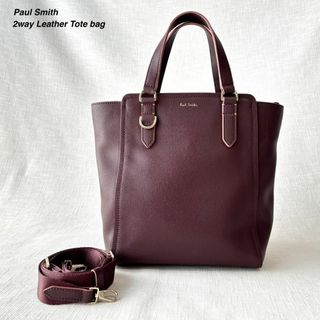 Paul Smith - ポールスミス 2way レザートート 手提げ 斜めがけ お洒落 ボルドー