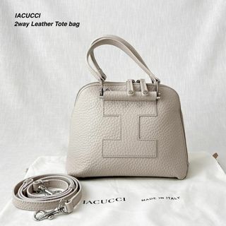 イアクッチ(IACUCCI)の美品 イアクッチ ギブリ S ALCE レザー 2way バッグ アイボリー(トートバッグ)