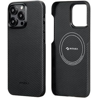 PITAKA　iPhone15ProMaxケース　iPhoneケース　ブラック(iPhoneケース)