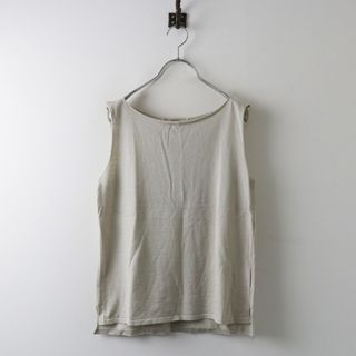 エヴァムエヴァ(evam eva)の未使用 2023SS エヴァムエヴァ evam eva cotton silk sleeveless コットンシルクスリーブレス ニット M/ベージュ 【2400013889520】(ニット/セーター)