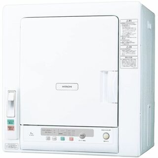 商品配送のみ・スタンド別売日立 衣類乾燥機 5.0kg ピュアホワイト DE-N(洗濯機)