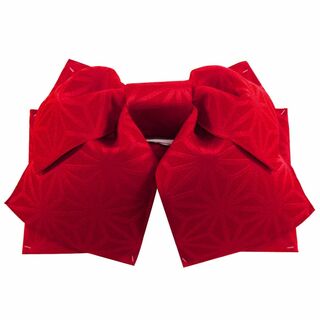 色: レッド[華みち] 女性用 浴衣帯 作り帯 結び帯(その他)