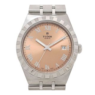 Tudor - チューダー ロイヤル 38 サーモンピンク 28500 自動巻き ステンレススティール メンズ TUDOR 【中古】 【時計】