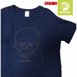 アディダス(adidas)のadidas アディダス　Tシャツ　半袖　スカル　どくろ　プリント　NEO L(Tシャツ/カットソー(半袖/袖なし))