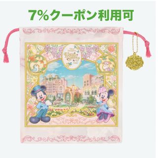 ディズニー(Disney)のディズニー　ファンタジースプリングス　巾着　きんちゃく　ミッキー　ミニー(キャラクターグッズ)