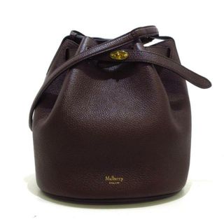 マルベリー(Mulberry)のMULBERRY(マルベリー) ショルダーバッグ美品  ターンロック ボルドー レザー(ショルダーバッグ)