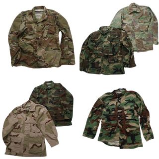 古着卸 まとめ売り フィールドジャケット 米軍民間品 ミリタリー 6枚セット (メンズ S ) カモ柄MIX マルチカム デザートカモ MT2714(その他)