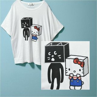 ネネット(Ne-net)の【Ne-net】はこからにゃー×HELLO KITTYコラボ ビックシャツ(Tシャツ(半袖/袖なし))