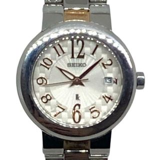 セイコー(SEIKO)のSEIKO(セイコー) 腕時計美品  LUKIA(ルキア) 7N82-0CN0 レディース SS アイボリー(腕時計)