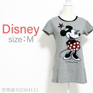 ディズニー(Disney)の東京ディズニーリゾート　ミニービッグプリント　半袖Tシャツ　シンプルカットソー(Tシャツ(半袖/袖なし))