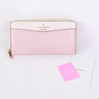 ケイトスペードニューヨーク(kate spade new york)のkate spade　ケイトスペード　ホワイトカラー　レディー長財布　財布　ピンク(財布)