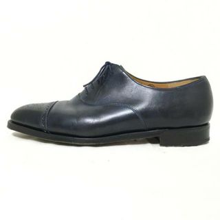 JOHN LOBB - JOHNLOBB(ジョンロブ) シューズ 7E メンズ - ダークネイビー パンチング レザー