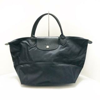 ロンシャン(LONGCHAMP)のLONGCHAMP(ロンシャン) ハンドバッグ ル・プリアージュクラブ 黒 折りたたみ ナイロン×レザー(ハンドバッグ)