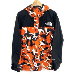 ザノースフェイス(THE NORTH FACE)のTHE NORTH FACE(ノースフェイス) ブルゾン サイズM メンズ ノベルティマウンテンライトジャケット NP62135 オレンジ×黒×マルチ 長袖/迷彩柄/ジップアップ/GORE-TEX/春/秋(ブルゾン)