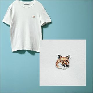 MAISON KITSUNE' - 【MAISON KITSUNE】メゾンキツネ 刺繍キツネロゴ Tシャツ