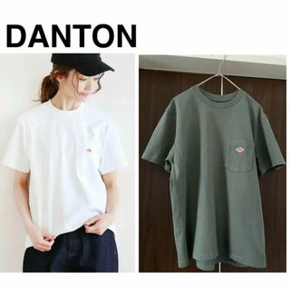 ダントン(DANTON)のDANTON ダントン コットン天竺コットンポケットＴシャツ 美品(Tシャツ(半袖/袖なし))