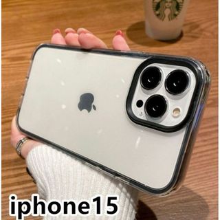 iphone15ケース  ブラック 軽い 661(iPhoneケース)