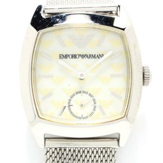 エンポリオアルマーニ(Emporio Armani)のEMPORIOARMANI(アルマーニ) 腕時計 - AR-0300 レディース 白×ライトイエロー(腕時計)