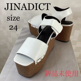 ★新品未使用★　JINADICT   ジナディクト　厚底サンダル　ホワイト(サンダル)