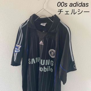 アディダス(adidas)の00sadidasアディダスチェルシーサッカーゲームシャツメンズ半袖06/07黒(Tシャツ/カットソー(半袖/袖なし))