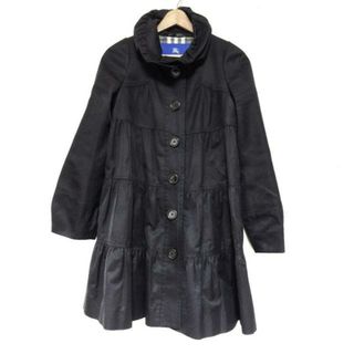 バーバリーブルーレーベル(BURBERRY BLUE LABEL)のBurberry Blue Label(バーバリーブルーレーベル) コート サイズ36 S レディース美品  - 黒 長袖/春/秋 綿(その他)