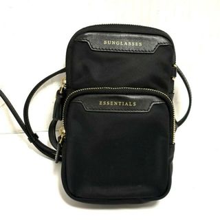 アニヤハインドマーチ(ANYA HINDMARCH)のAnya Hindmarch(アニヤハインドマーチ) ショルダーバッグ エッセンシャルズ クロスボディ 162494 黒 ストラップ着脱可/ミニバッグ/タッセル ナイロン×レザー(ショルダーバッグ)