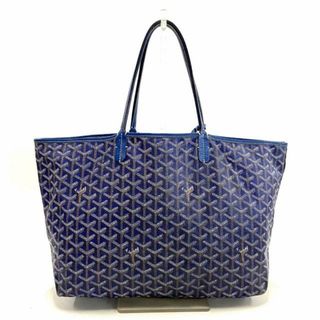 GOYARD(ゴヤール) トートバッグ サンルイPM ネイビー コーティングキャンバス×レザー