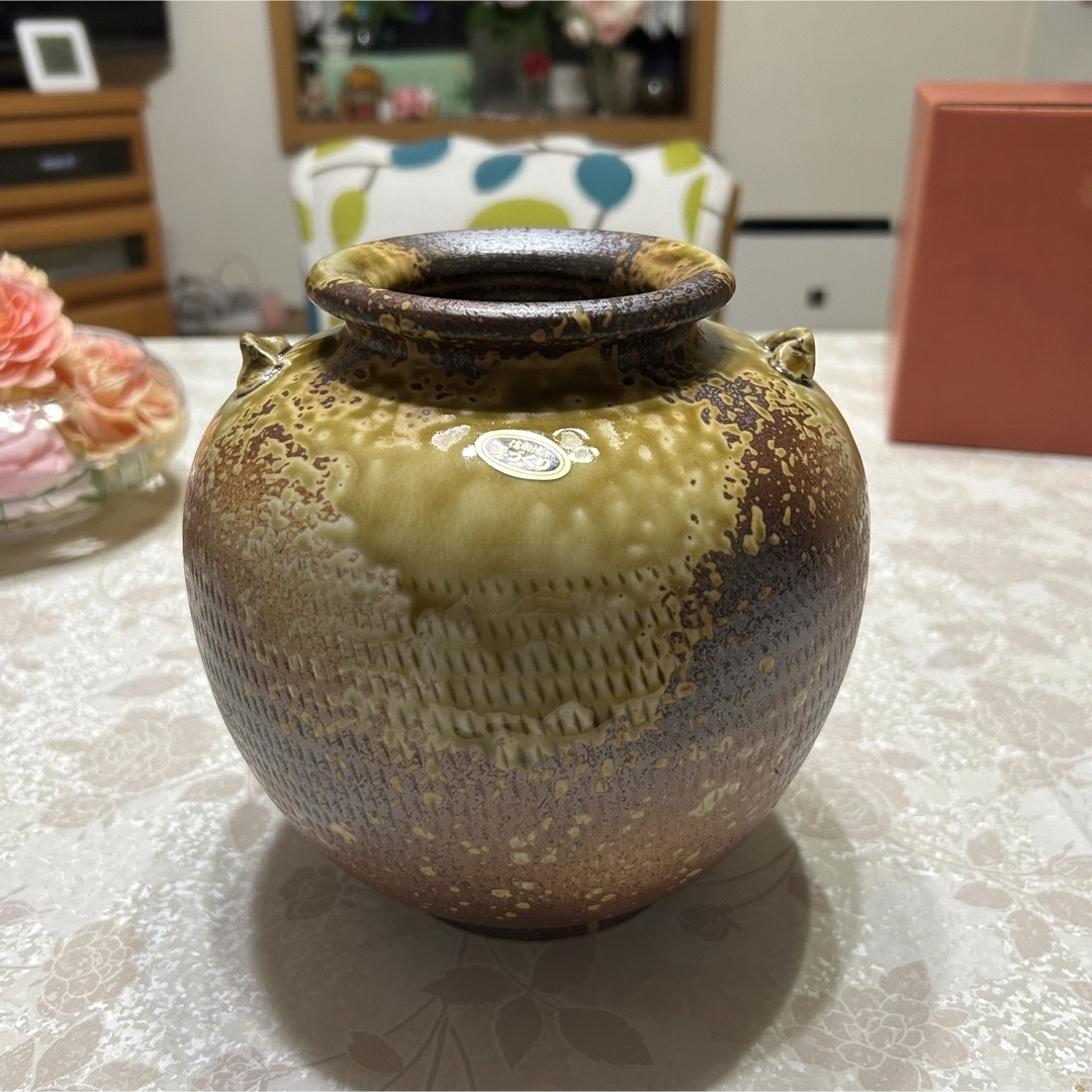 信楽焼 花入◇花器 花生け 花瓶 壺 古民家 骨董 粋 レトロ 信楽焼 花入◇花器 花生け 花瓶 壺 古民家 骨董 粋 レトロ
