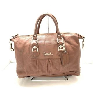 コーチ(COACH)のCOACH(コーチ) ハンドバッグ - F17130 ダークブラウン レザー(ハンドバッグ)