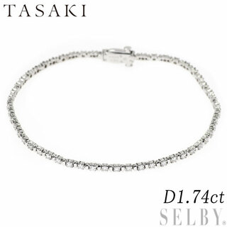 タサキ(TASAKI)の田崎真珠 K18WG ダイヤモンド ブレスレット 1.74ct テニス(ブレスレット/バングル)
